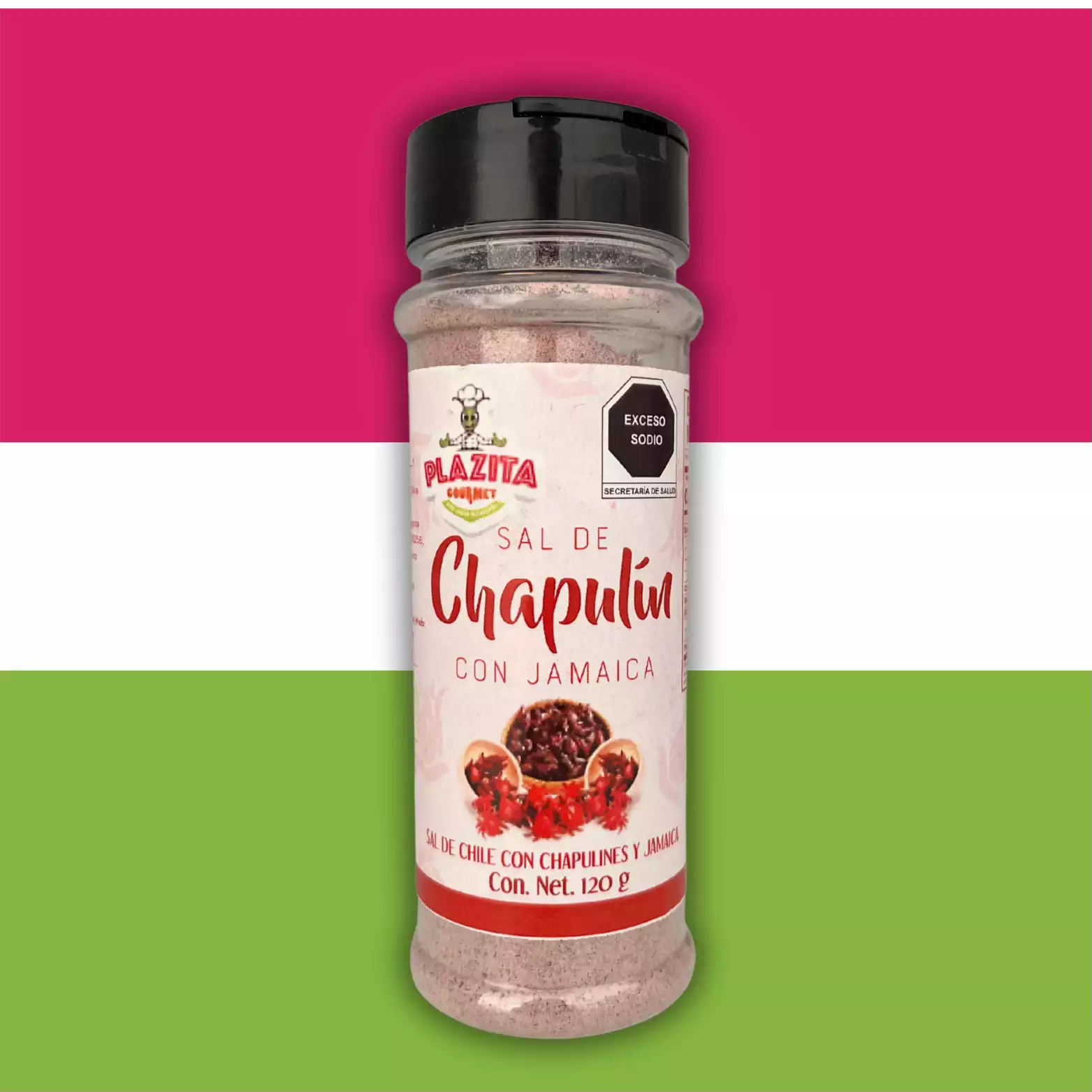 Sal de chapulin con jamaica 120g